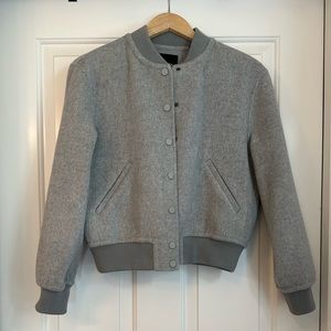 NWT Theory Varsity Jacket in Double-Face Wool-Cashmere size S